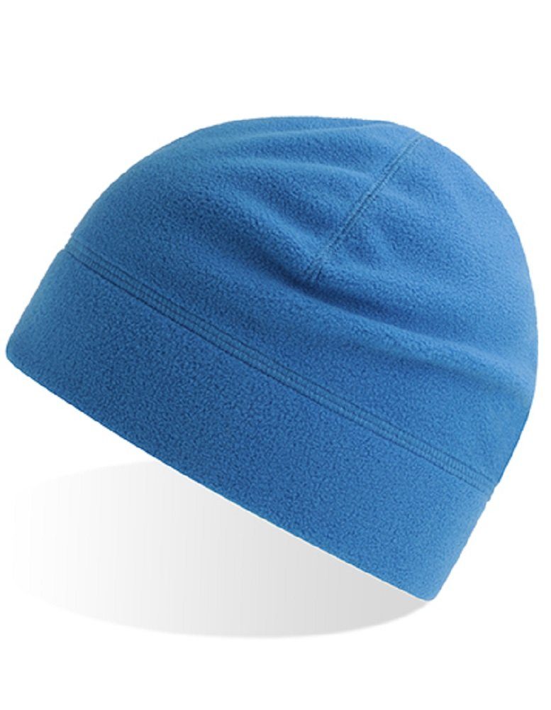 Polyester für Mütze Beanie aus Beanie / Recycelter Atlantis Männer Polarfleece Blau Herren leichte, warme
