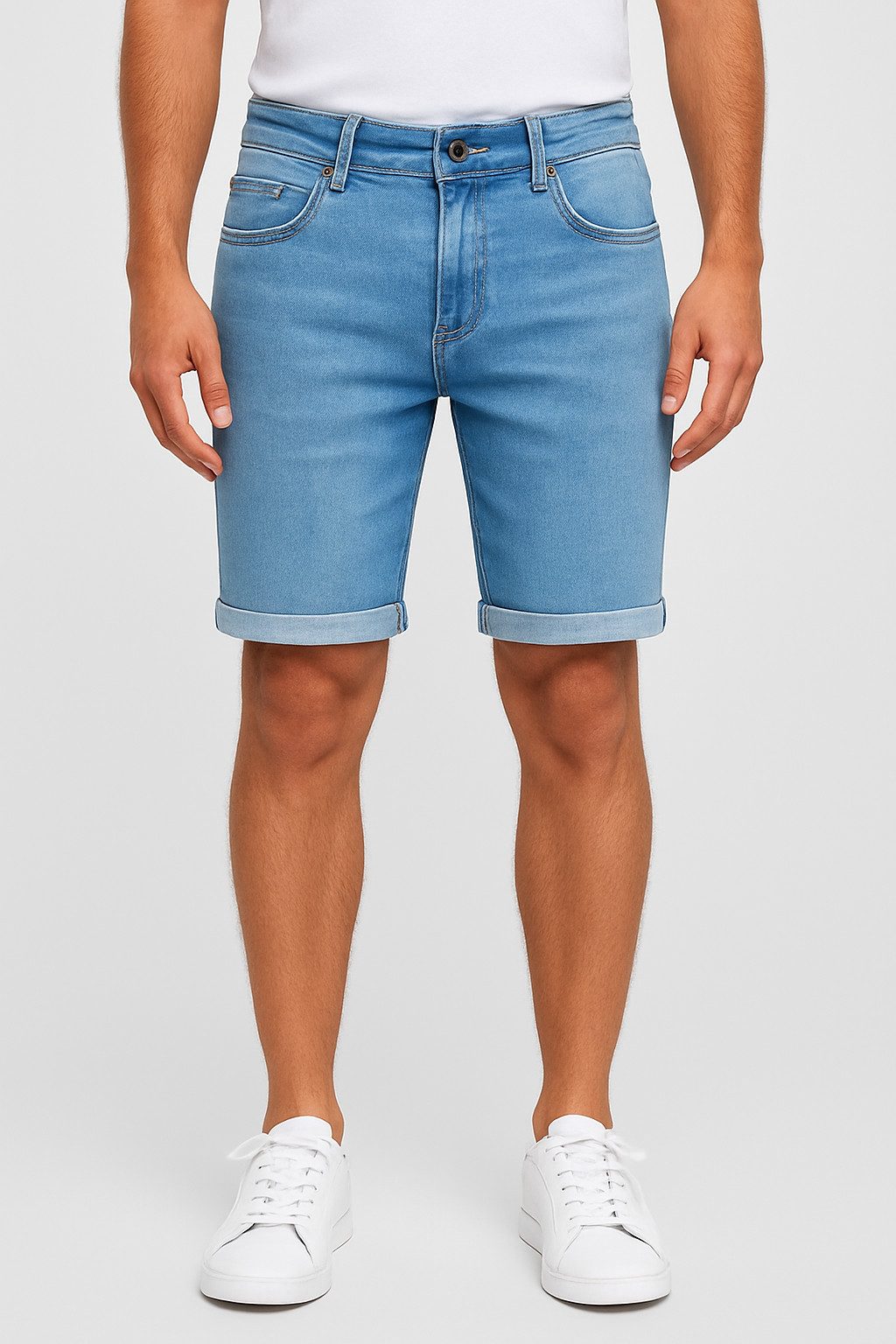Smith & Solo Jeansshorts Herren, kurze Hosen Männer, Shorts 5-Pocket Style günstig online kaufen