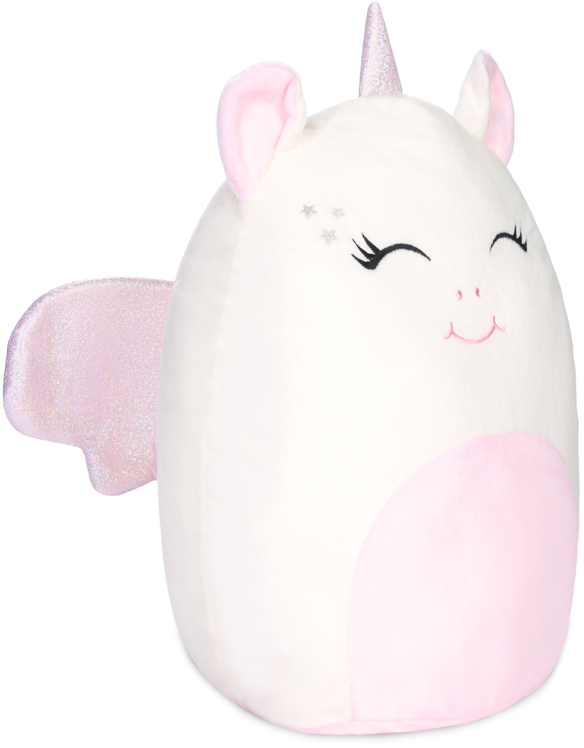 SQUISHBRUBIES Kuscheltier Emily das Einhorn - 35 cm Stofftier - Superweich (1-St), Plüschtier zum Kuscheln, Verschenken und Sammeln