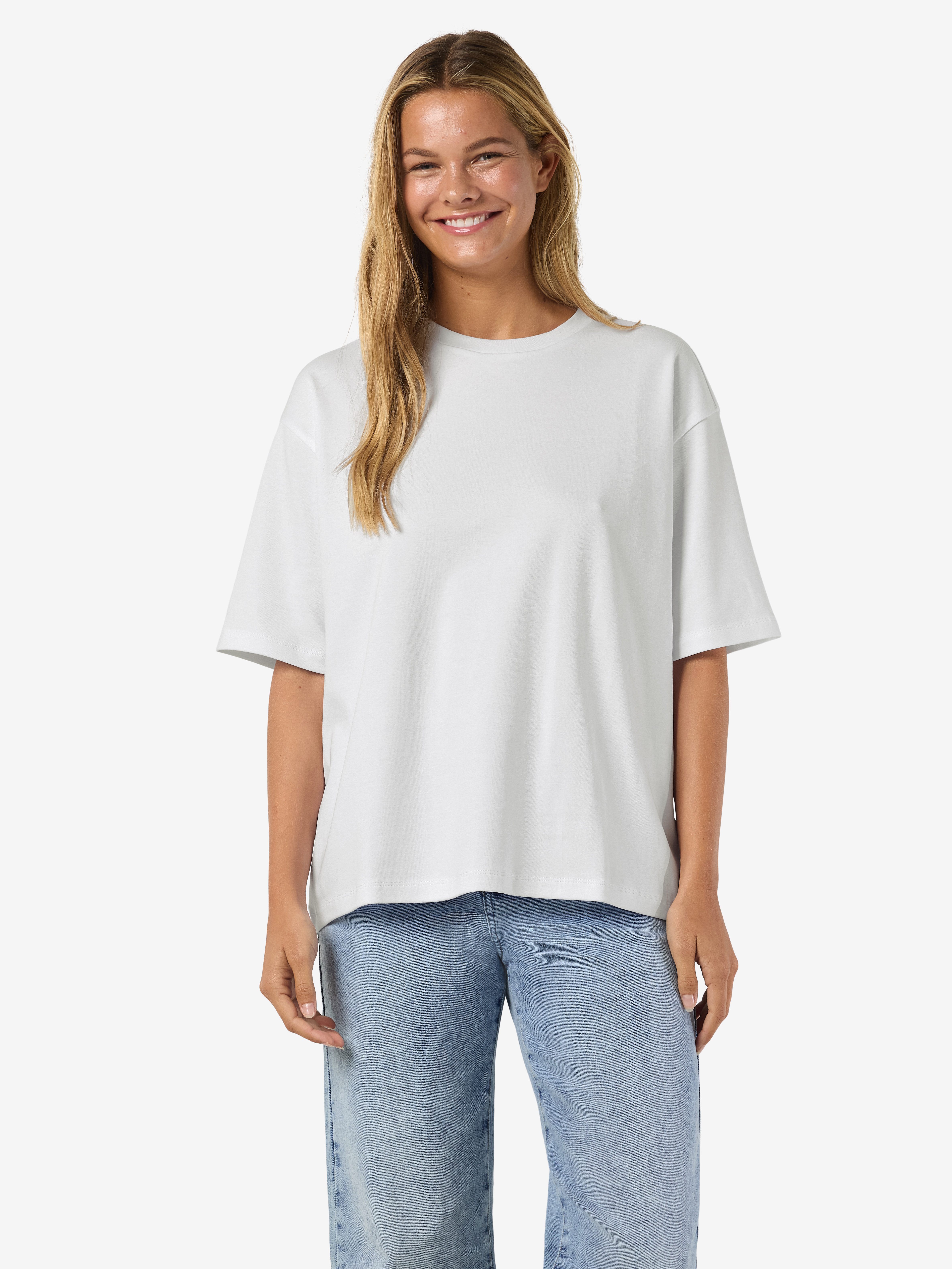 Noisy may Kurzarmshirt NMKIM S/S T-SHIRT JRS NOOS Baumwolle, regular fit
