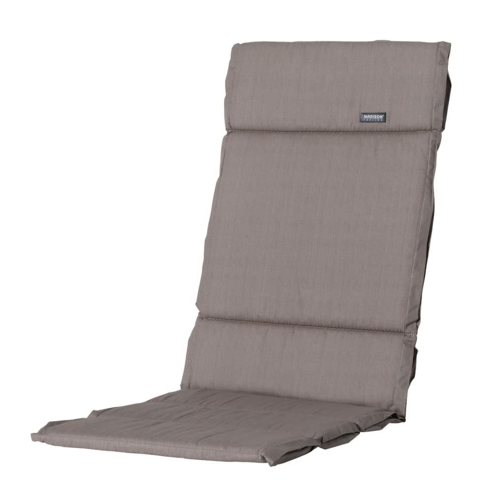 Madison Sitzauflage Stuhlauflage Basic Textil 125x50 cm Taupe, (1 St)