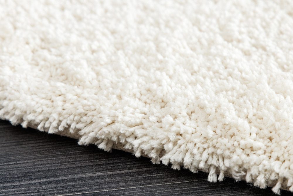 riess-ambiente Hochflor-Teppich ORGANIC 180x120cm creme · kuscheliger Teppich in organischer Form, unregelmäßig, Höhe: 25 mm, Wohnzimmer · Indoor · weich & flau – Bild 4 von 5
