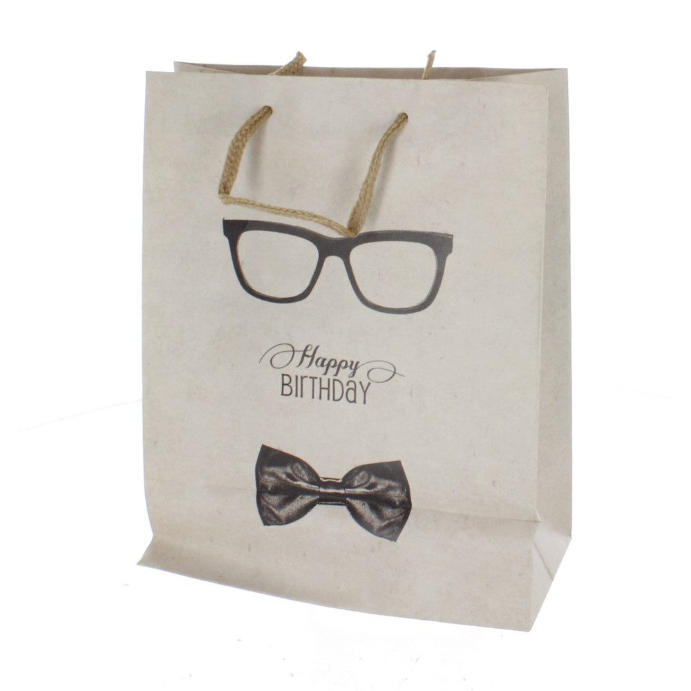 MICA Geschenkbox Geschenktasche Happy Birthday - ca. 17,5 x 9,5 x 22,5 cm