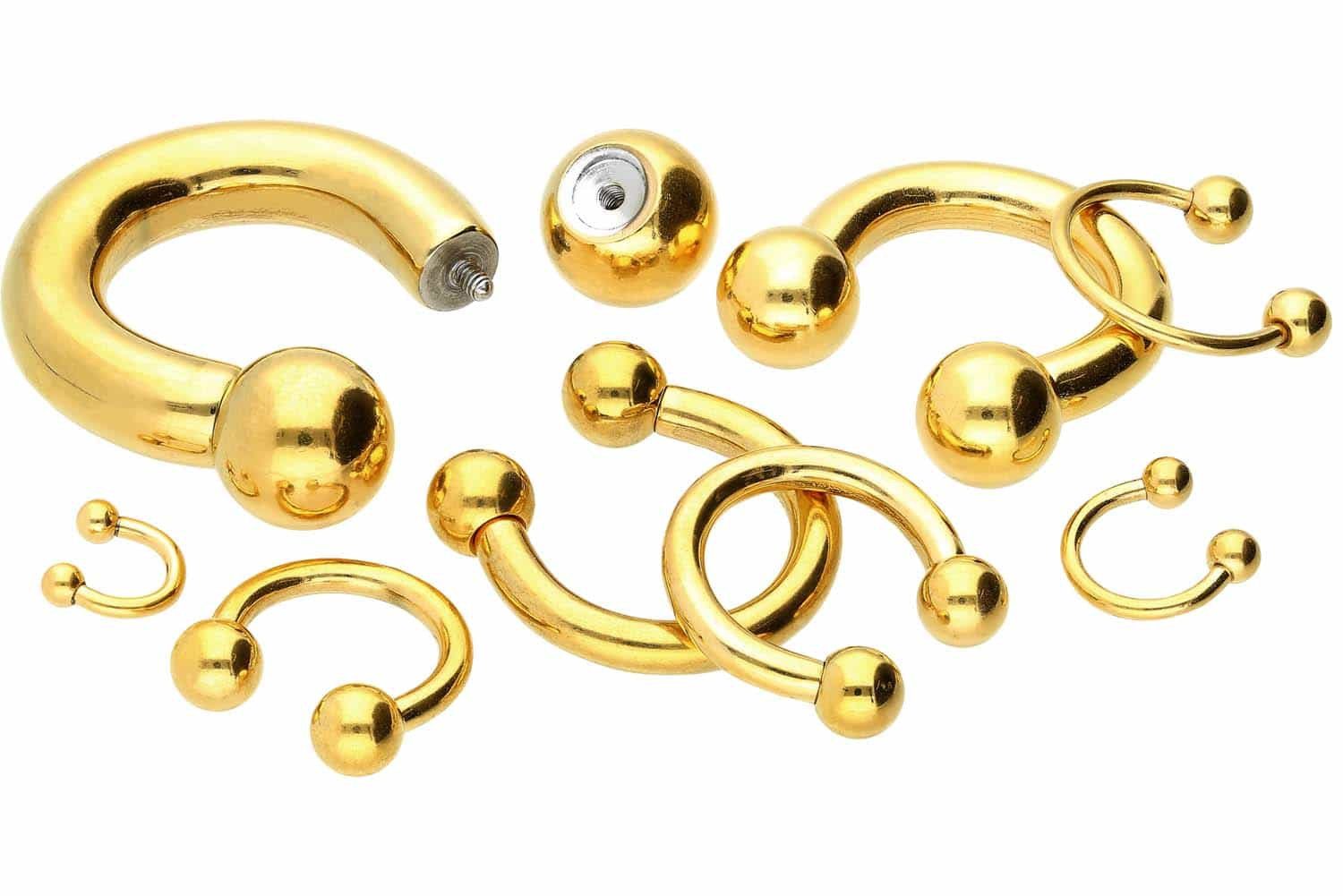 PIERCINGLINE Piercing-Set Chirurgenstahl Hufeisenring (Hufeisen-Ringe / günstig online kaufen