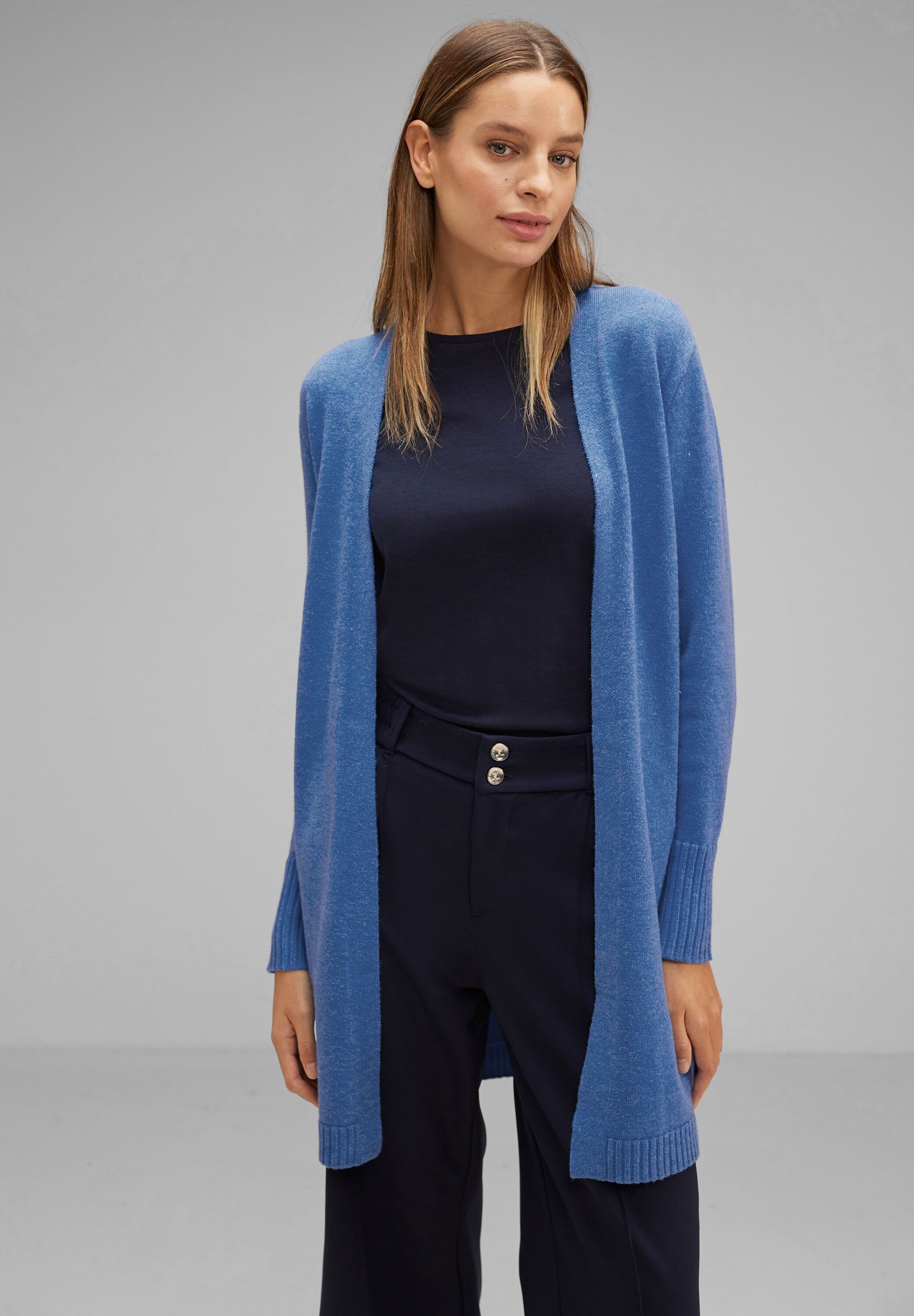 STREET ONE Longstrickjacke verschlusslos