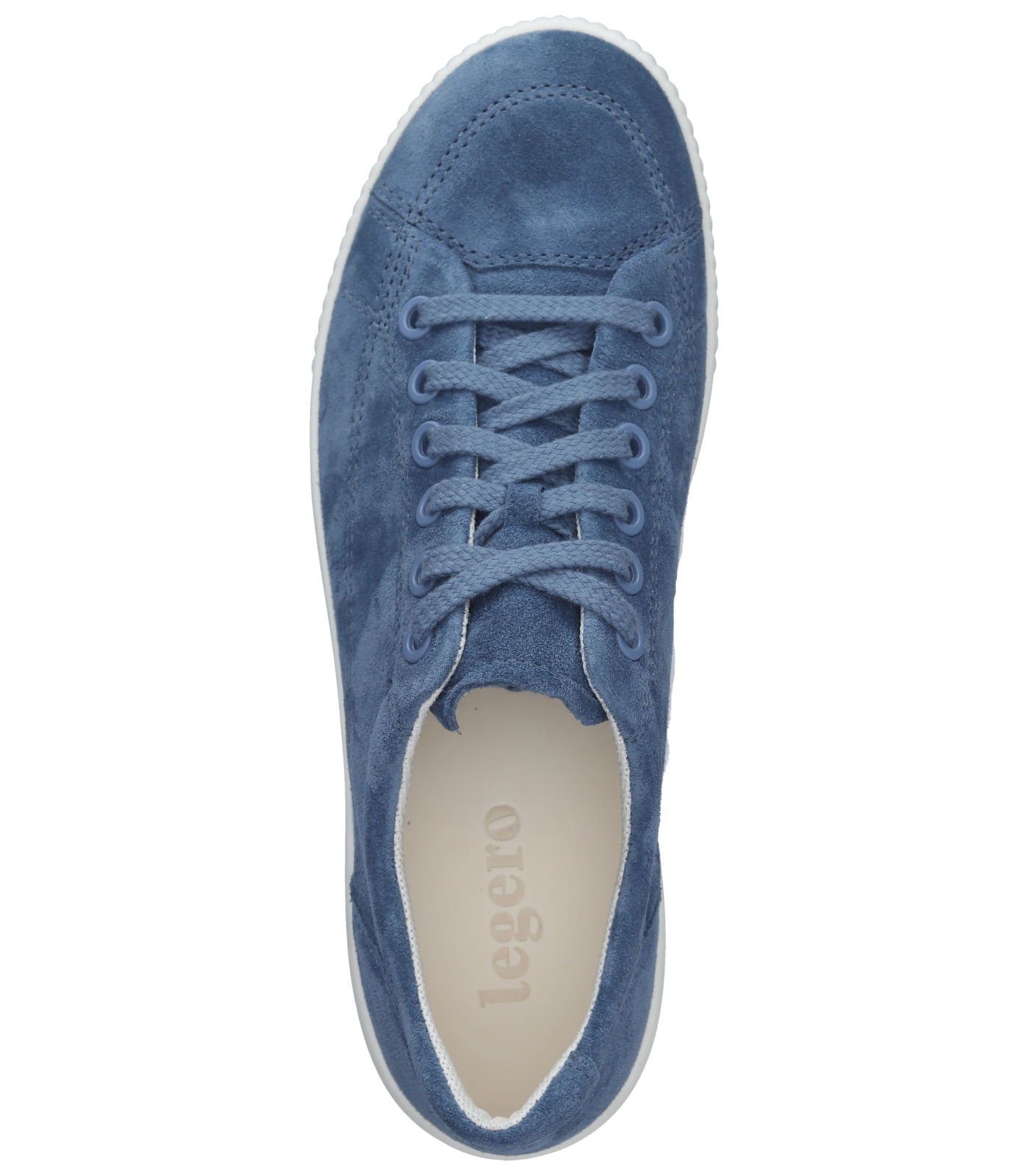 Blau Veloursleder Sneaker Halbschuhe Legero