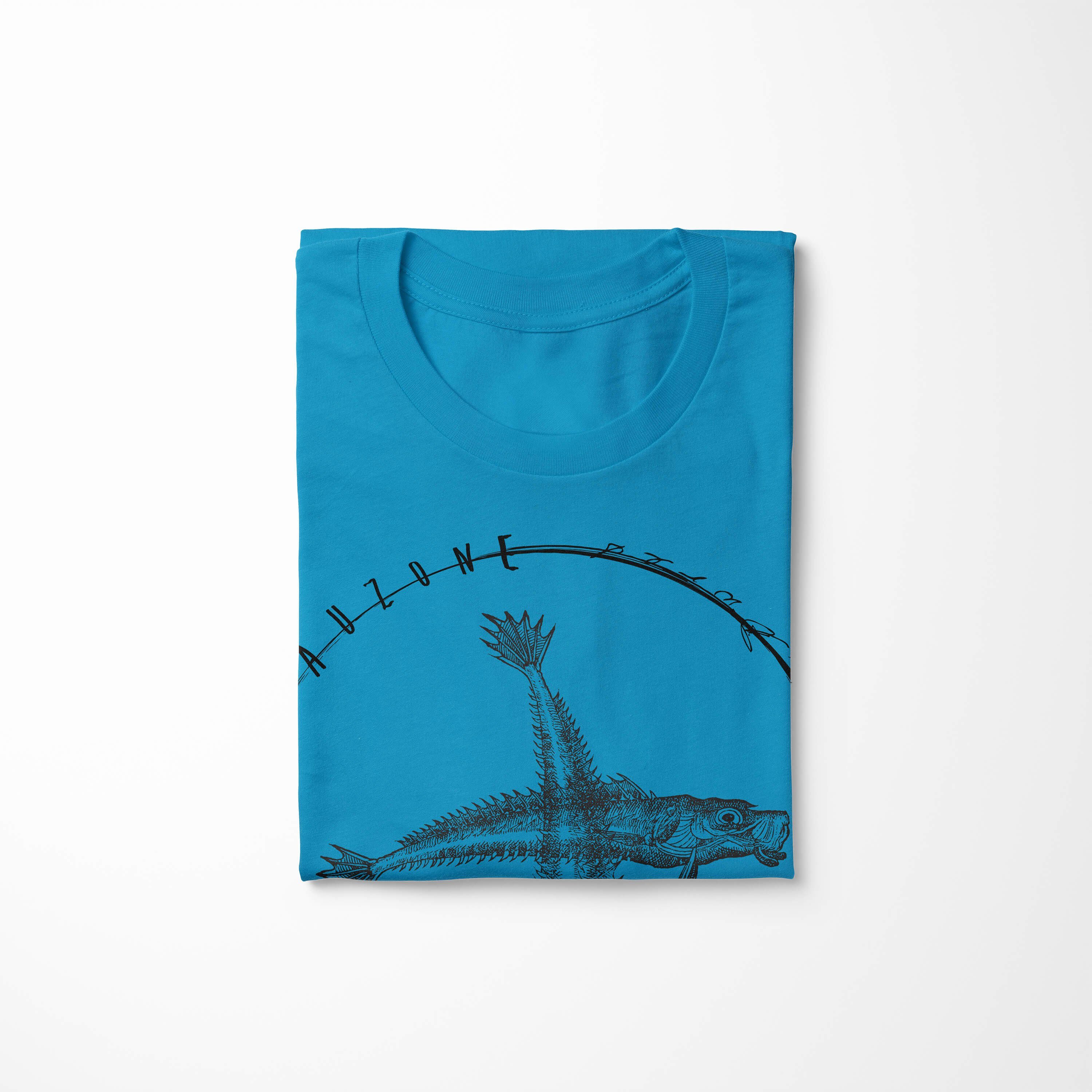 und Sea Sea / Schnitt Struktur feine Fische Atoll Serie: sportlicher Creatures, Tiefsee - Art 074 T-Shirt Sinus T-Shirt