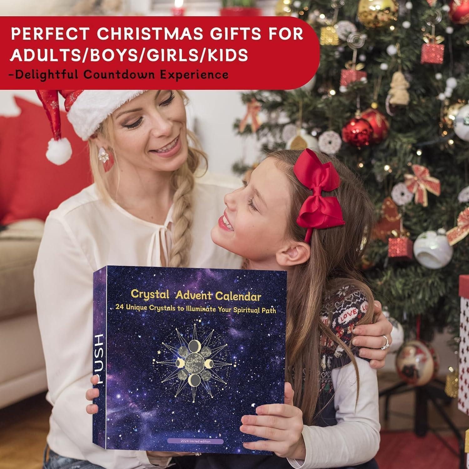 LuxusKollektion Adventskalender Edelstein Adventskalender 2024 Kristall Chakra Heilung Kit 24 Tage