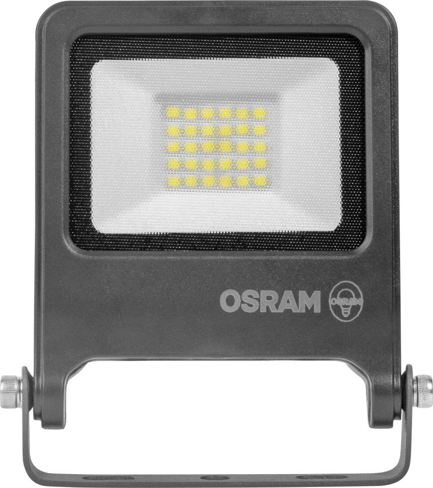 Osram Wandstrahler Osram Außenleuchte ENDURA Flood 20W PCR dunkelgrau, Inkl. Leuchtmittel, Nicht dimmbar ohne Bewegungsmelder