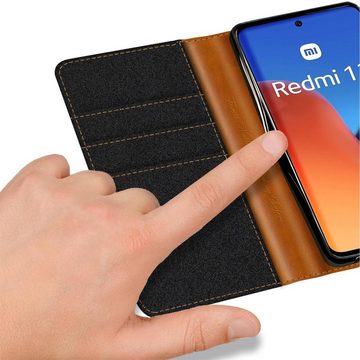 CoolGadget Handyhülle Denim Schutzhülle Flip Case für Xiaomi Redmi 12 6,79 Zoll, Book Cover Handy Tasche Jeans Hülle für Redmi 12 4G Klapphülle