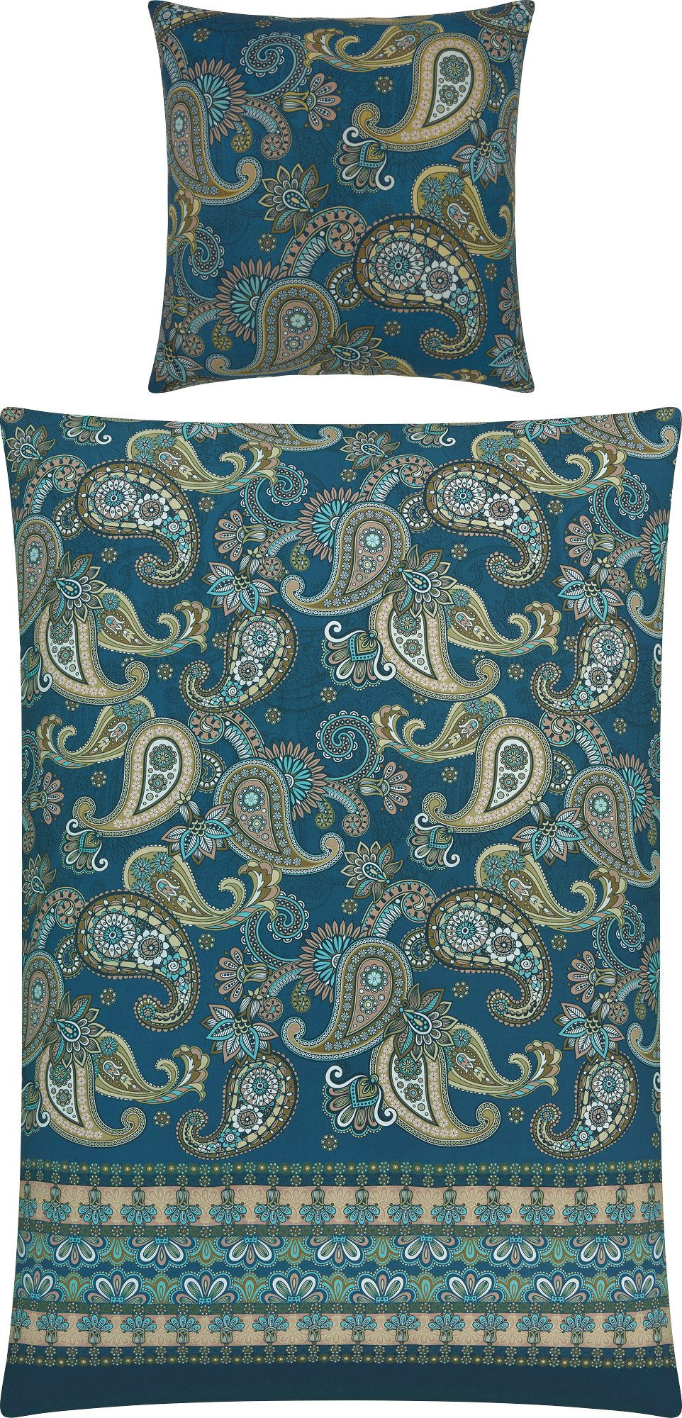 Erwin Müller Bettwäsche Bettwäsche, Mako-Satin, Paisley