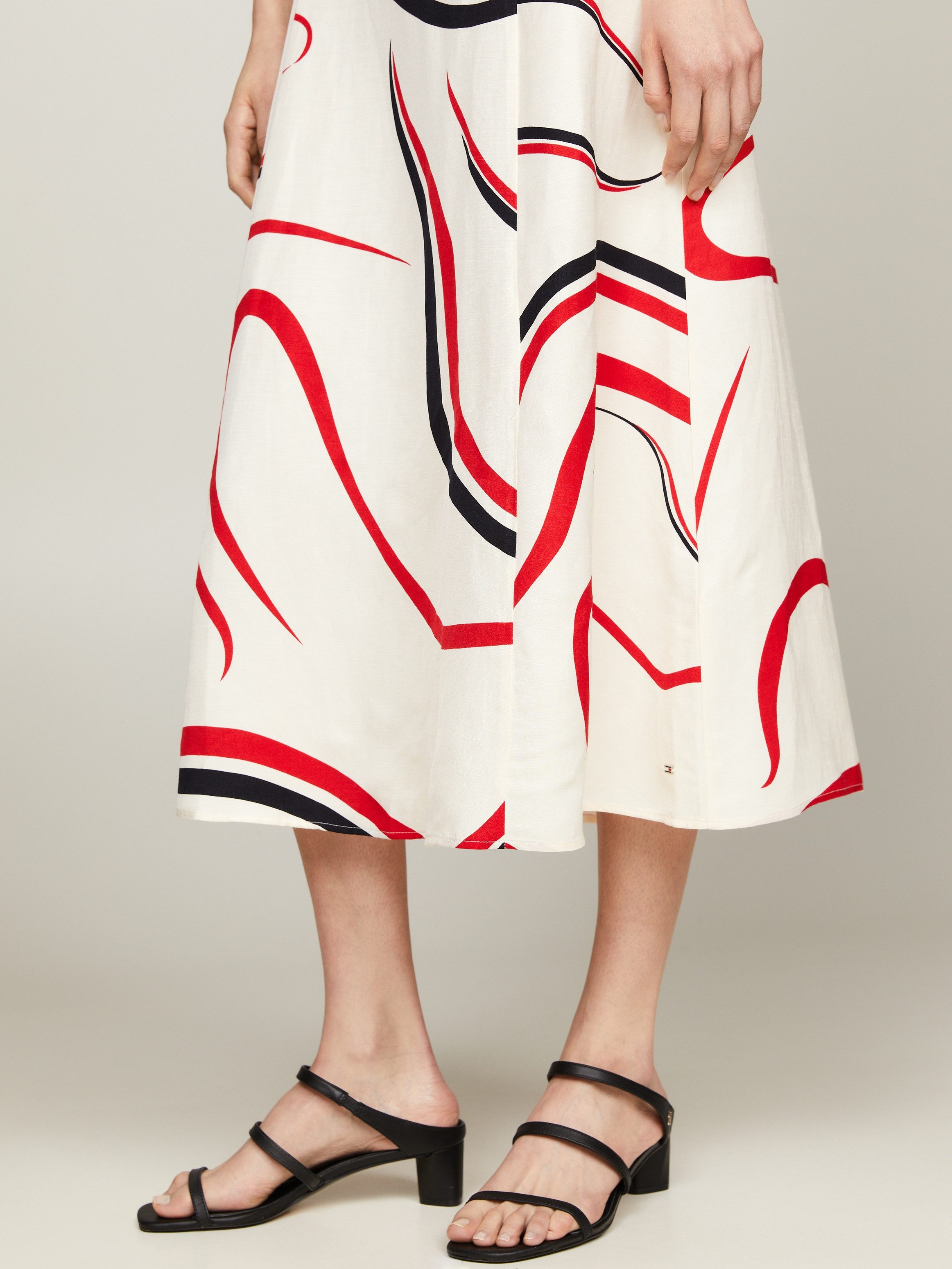 Tommy Hilfiger midi dress RIBBON F&F SS MIDI DRESS with all-over pattern