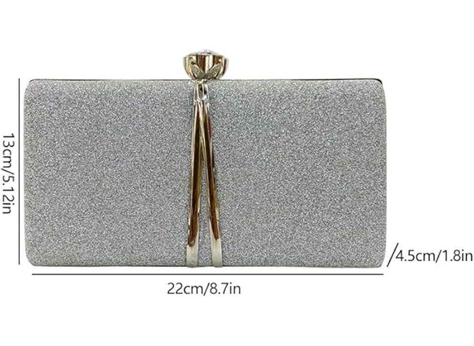 Coonoor Abendtasche Damen glänzende Clutch, Diamant günstig online kaufen