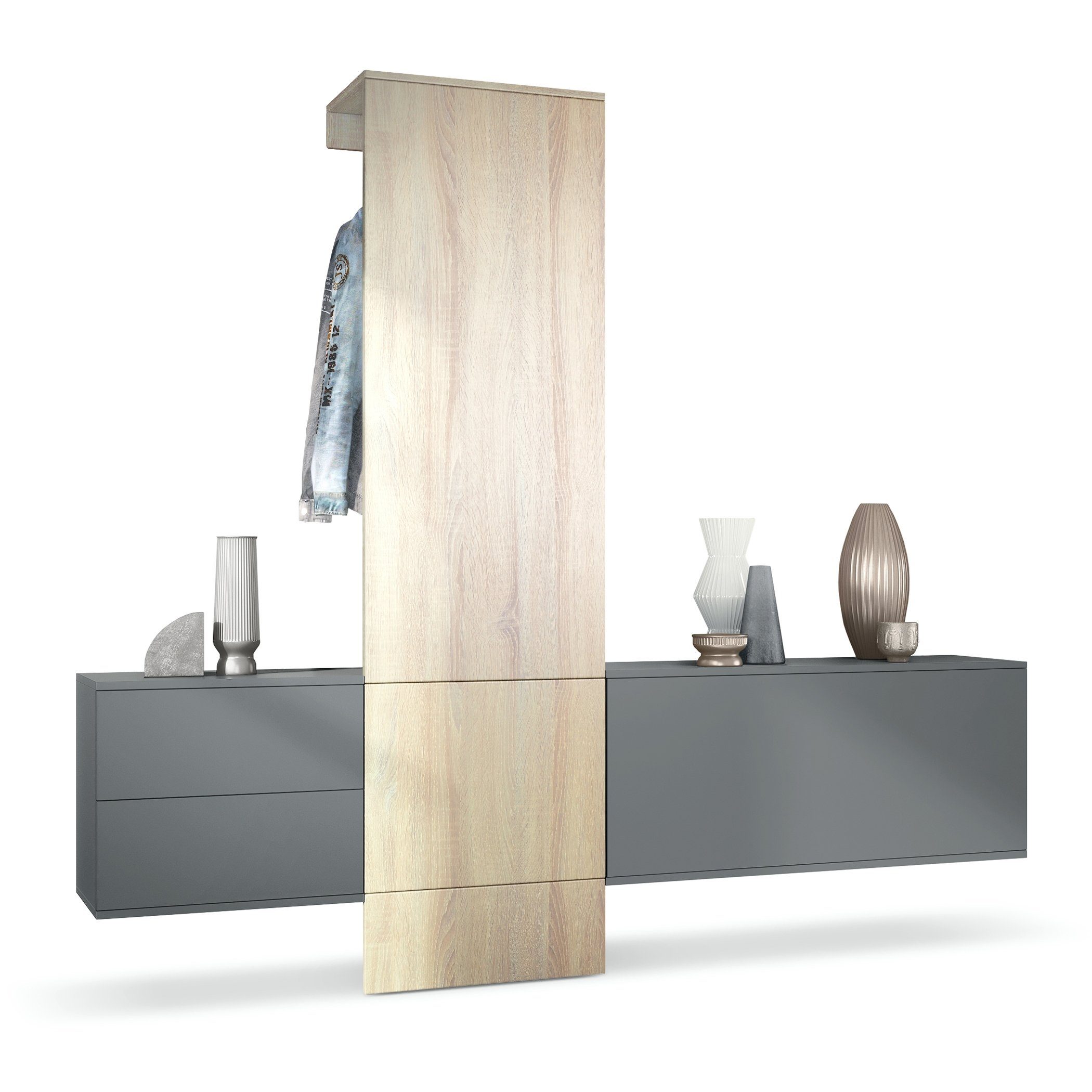 Vladon Garderoben-Set Carlton Set 1, (Wandgarderobe günstig online kaufen