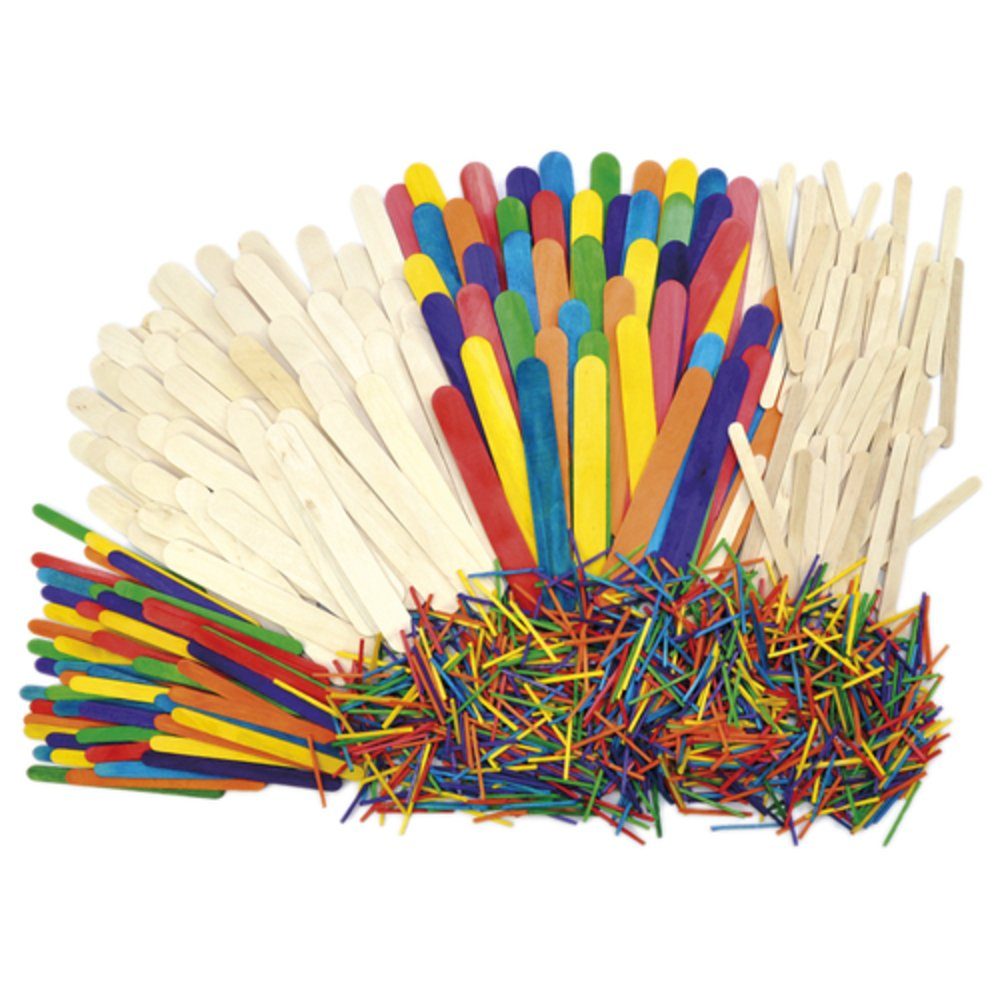 EDUPLAY Experimentierkasten Holzstäbchen Set