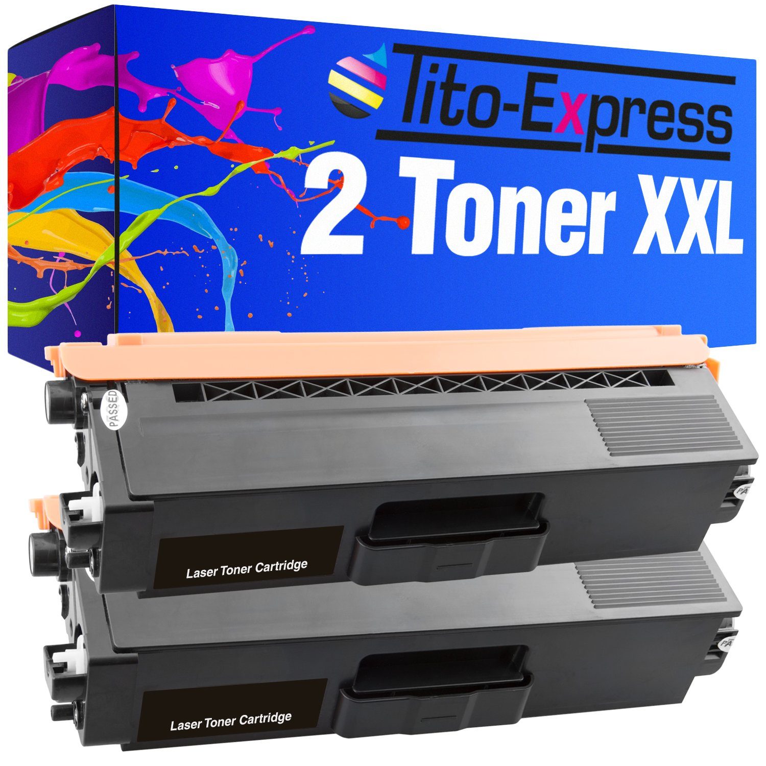 Tito-Express Tonerpatrone 2er Set ersetzt Brother TN-326 TN 326 BrotherTN326, (Doppelpack, 2x Black), für DCP-L8400CDN DCP-L8450CDW HL-L8250CDN HL-L8350 HL-L8350CDW