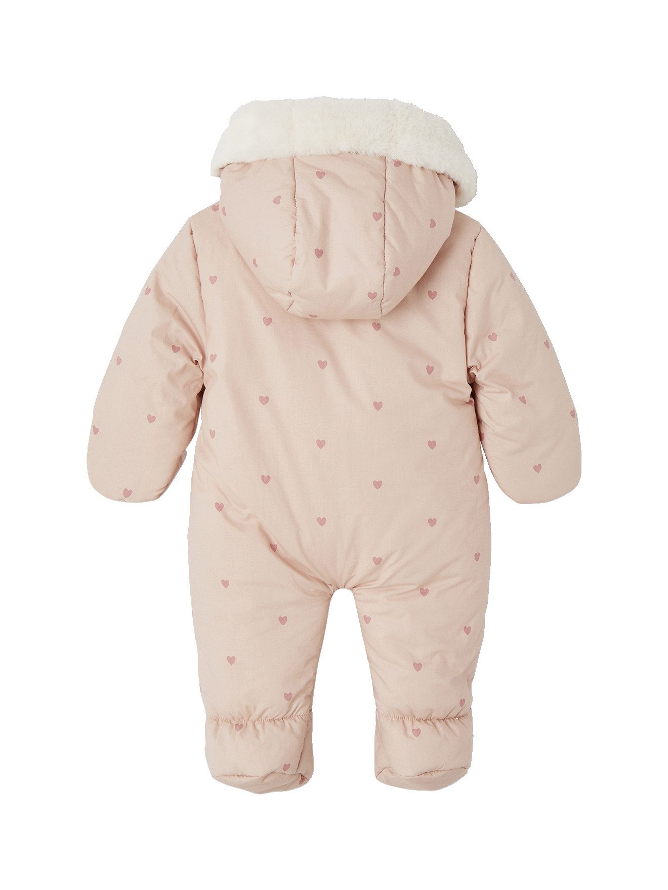 vertbaudet Overall Baby Winter-Overall mit Herzen, Recycling-Material