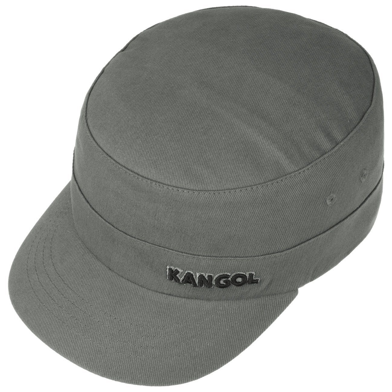 Kangol (1-St) mit Fullcap Army Schirm Cap grau