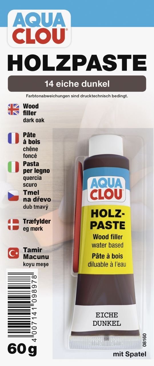 Aqua Clou Holzlack Clou Holzpaste 60 g eiche dunkel