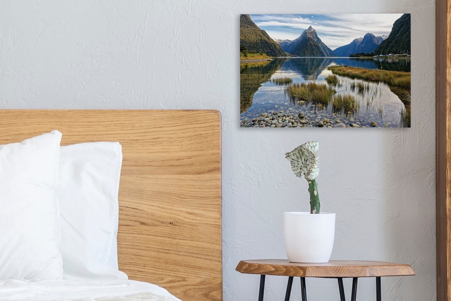der Wandbild Leinwandbilder, auf cm des Aufhängefertig, (1 Leinwandbild Wanddeko, St), Südinsel, OneMillionCanvasses® Landschaft Fiordland-Nationalparks 30x20