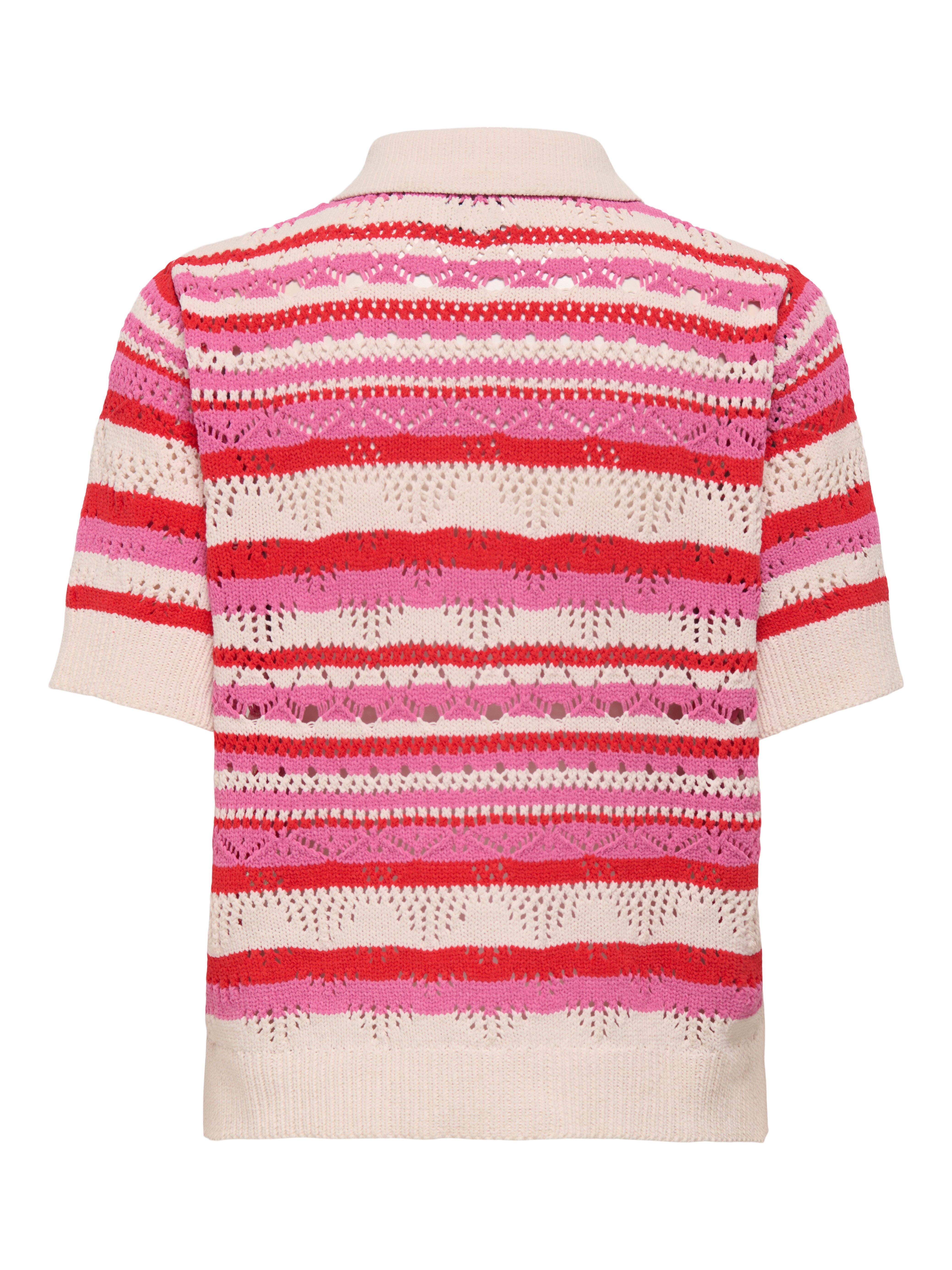 ONLY Strickjacke ONLLULA POLO S/S CARDIGAN KNT NOOS