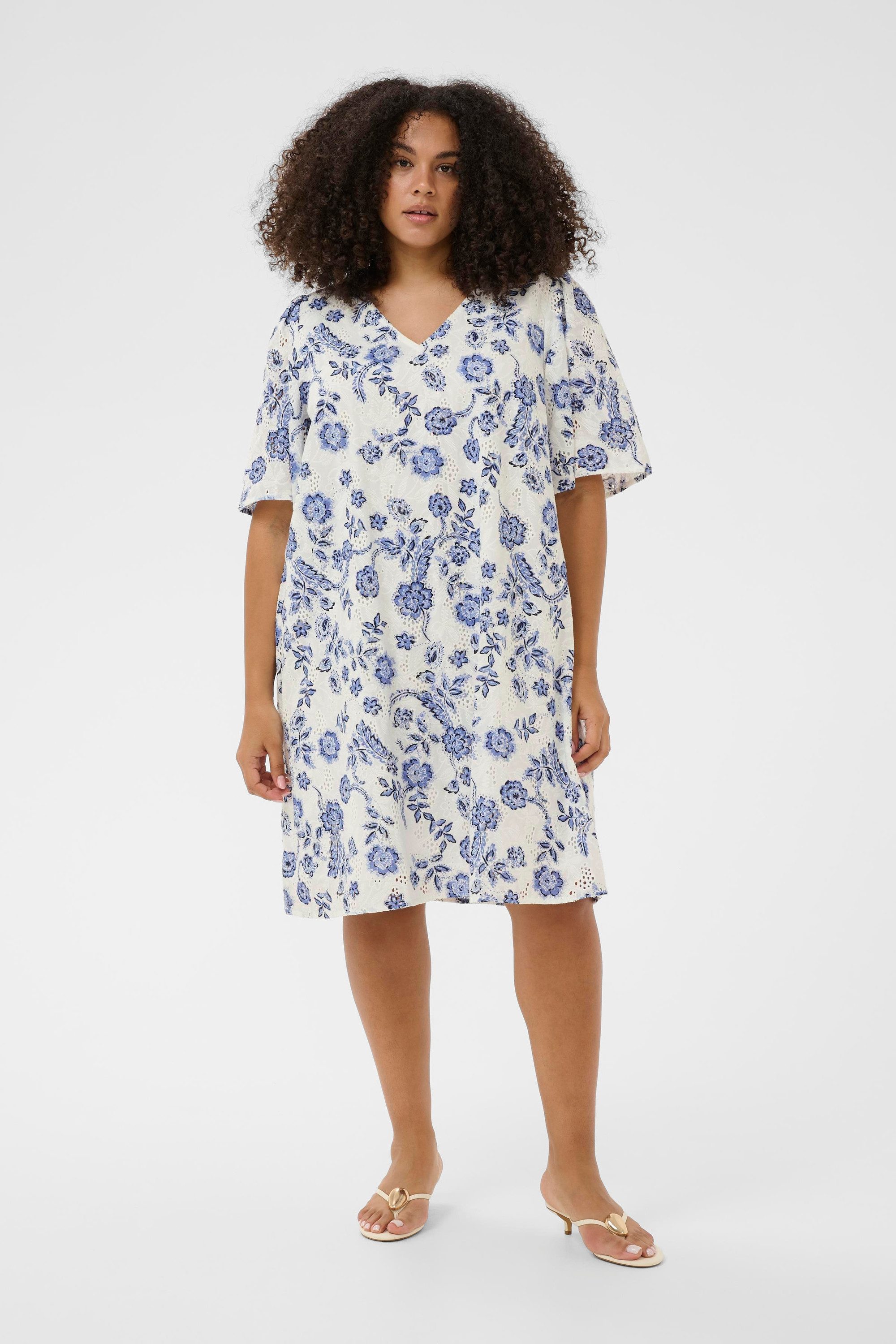 KAFFE Curve Blusenkleid Kleid KClula Große Größen