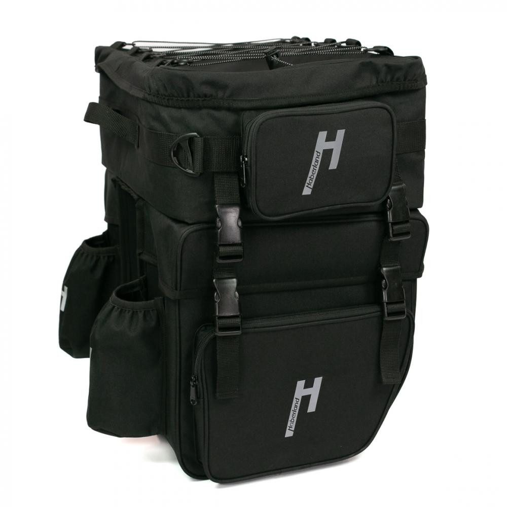 Haberland Fahrradtasche Haberland Tourmaster XXL Dreifachpacktasche, 60 Liter, schwarz, mit Do