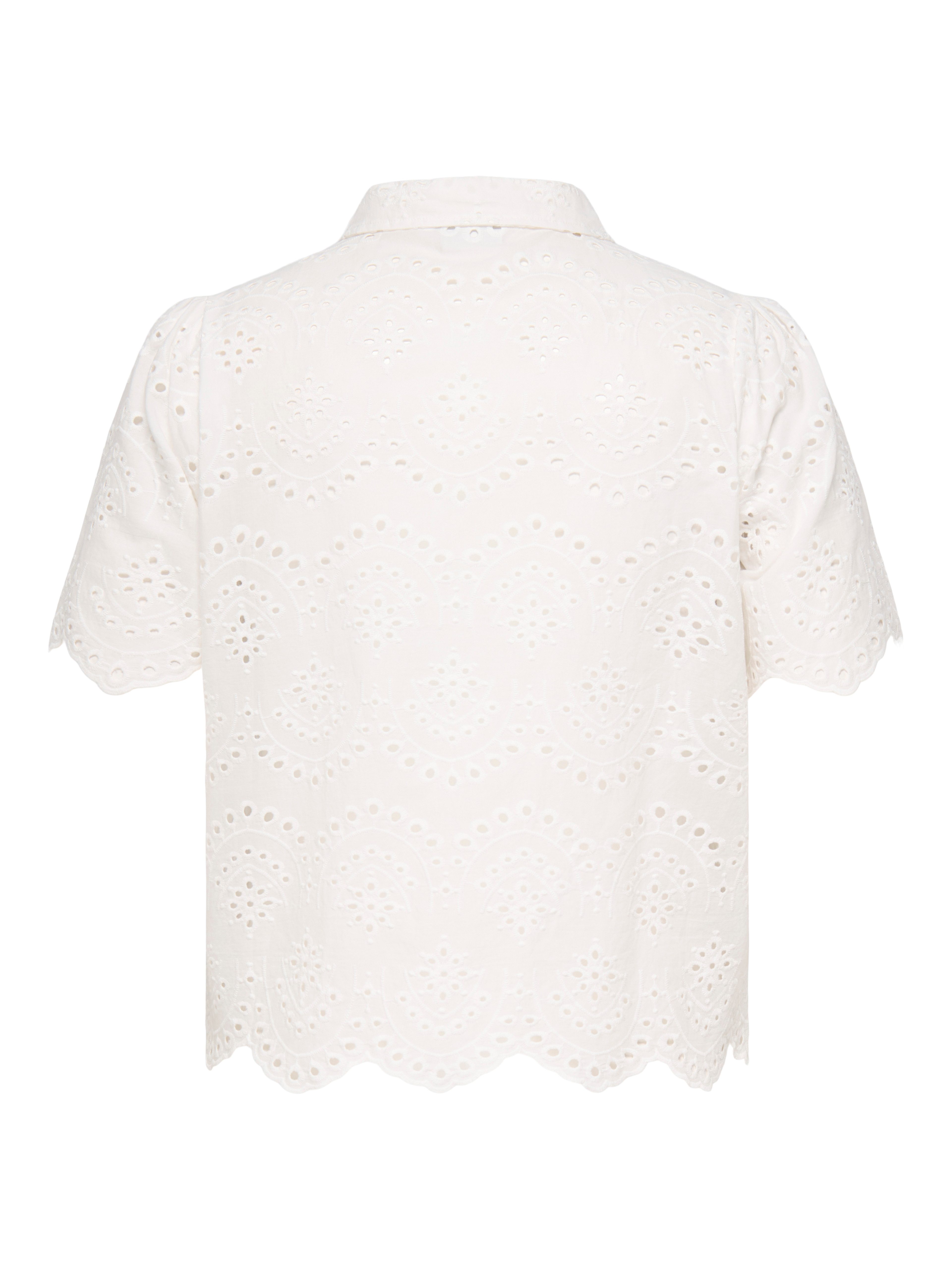 ONLY CARMAKOMA Kurzarmbluse CARVALAIS S/S SHIRT WVN NOOS Lochstickerei-Deta günstig online kaufen