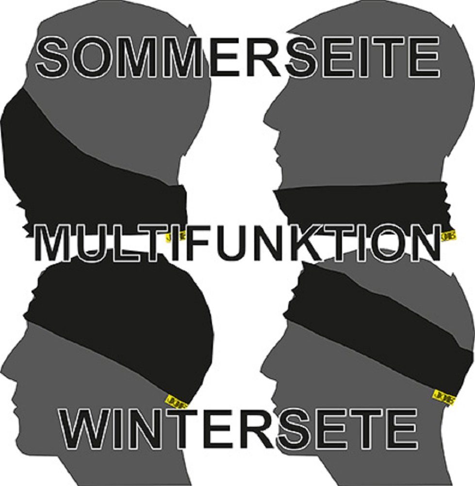 JOB Loop Multifunktionsschal Schwarz – Schal, Mütze & Gesichtsschutz