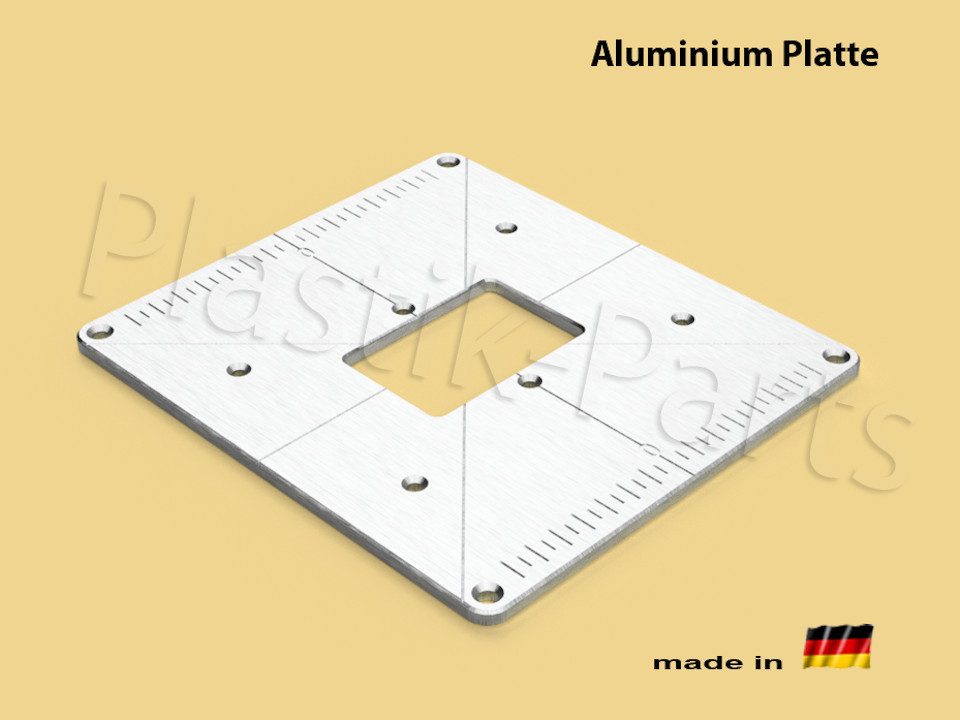 Fräser-Set ALU Befestigungsplatte Einlegeplatte Frästisch SiLVERLiNE 1500W 264895
