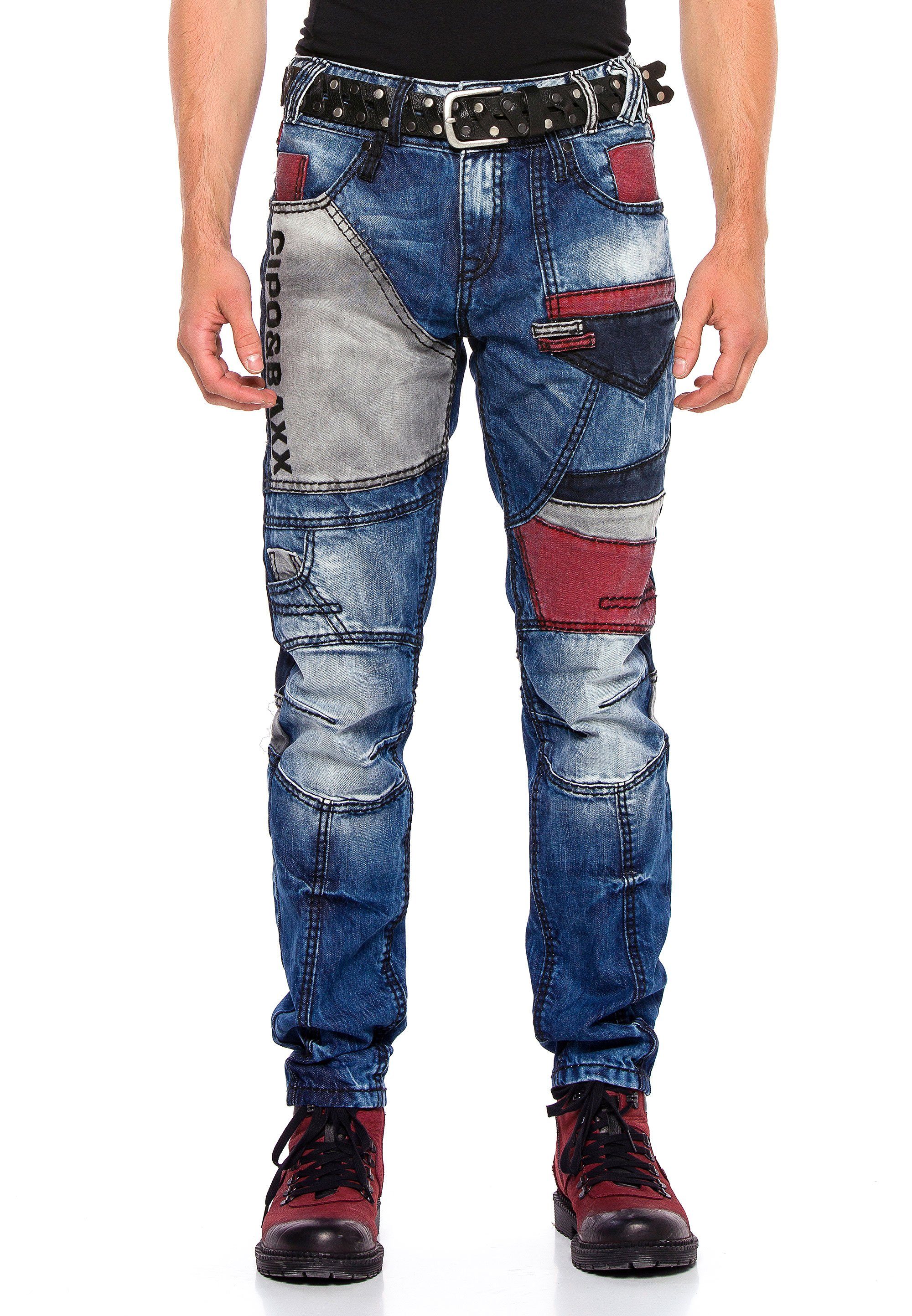 Cipo & Baxx Bequeme Design im Jeans extravaganten