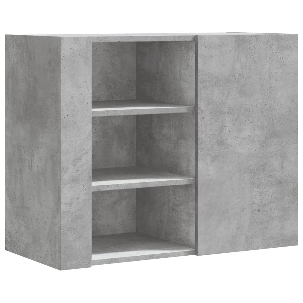 vidaXL Regal Wandregal Betongrau 75x35x60 cm günstig online kaufen