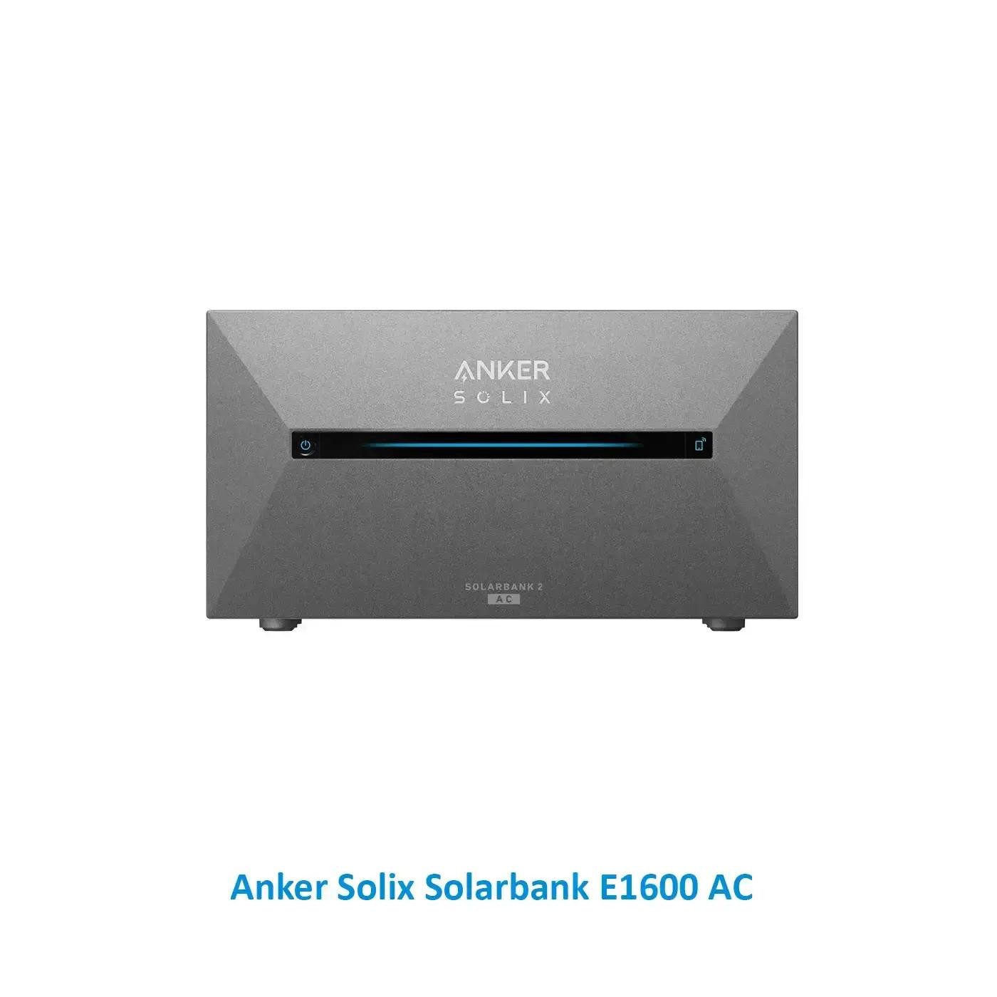 Anker SOLIX Solarbank 2 E1600 AC Speicher (Ohne Smart Meter) Powerbank