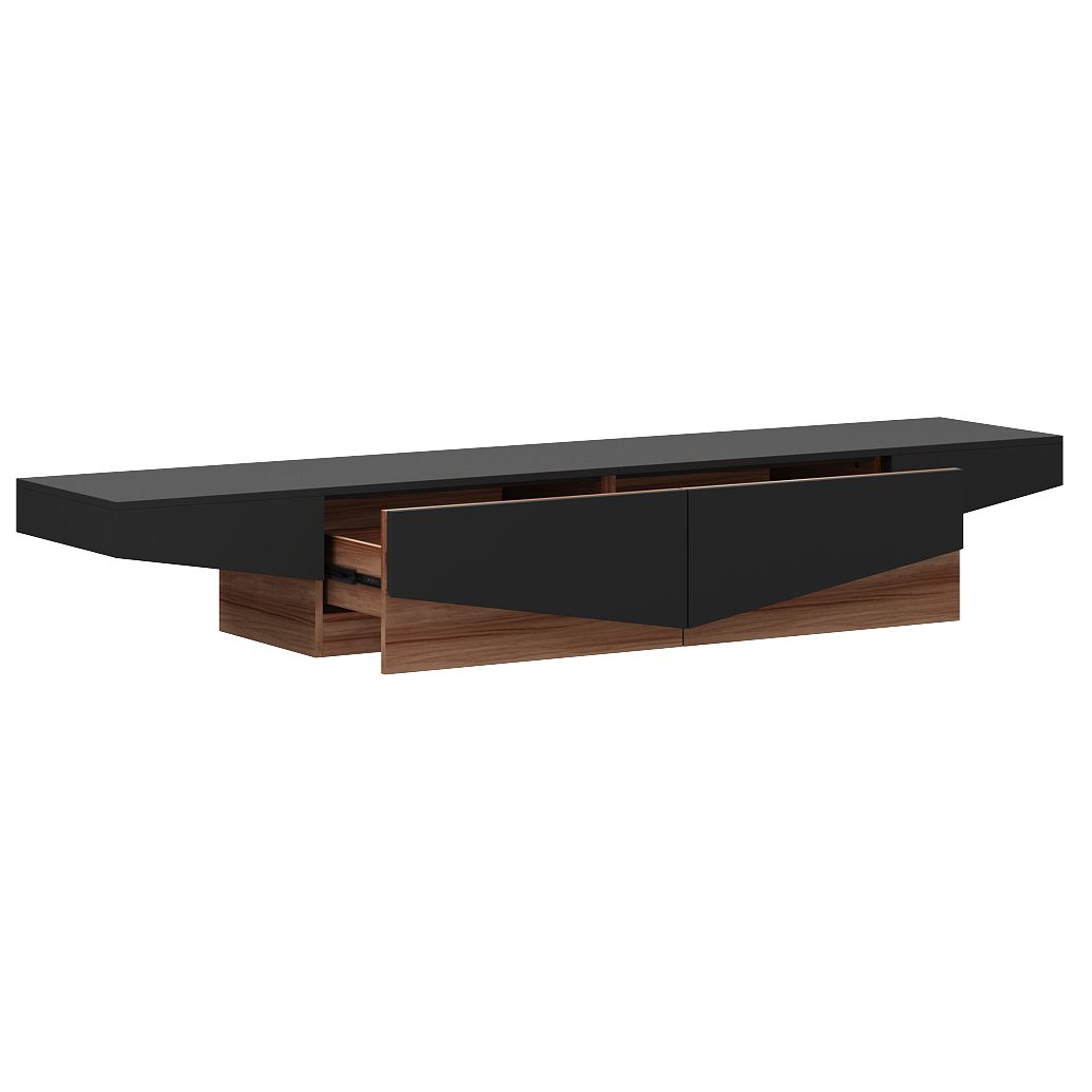 FUFU&GAGA Lowboard TV-Lowboard, Weiß und schwarz, günstig online kaufen