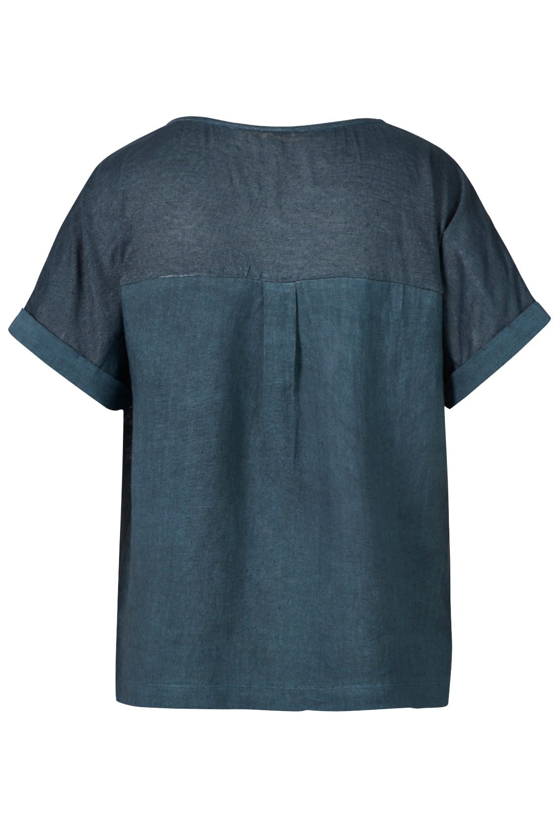 Himalaya Clothing Kurzarmshirt Lässiges Leinen-Shirt Damen mit Rundhalsauss günstig online kaufen