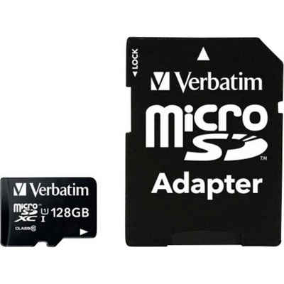 Verbatim microSDXC Karte 128GB Class 10 Speicherkarte (inkl. SD-Adapter)