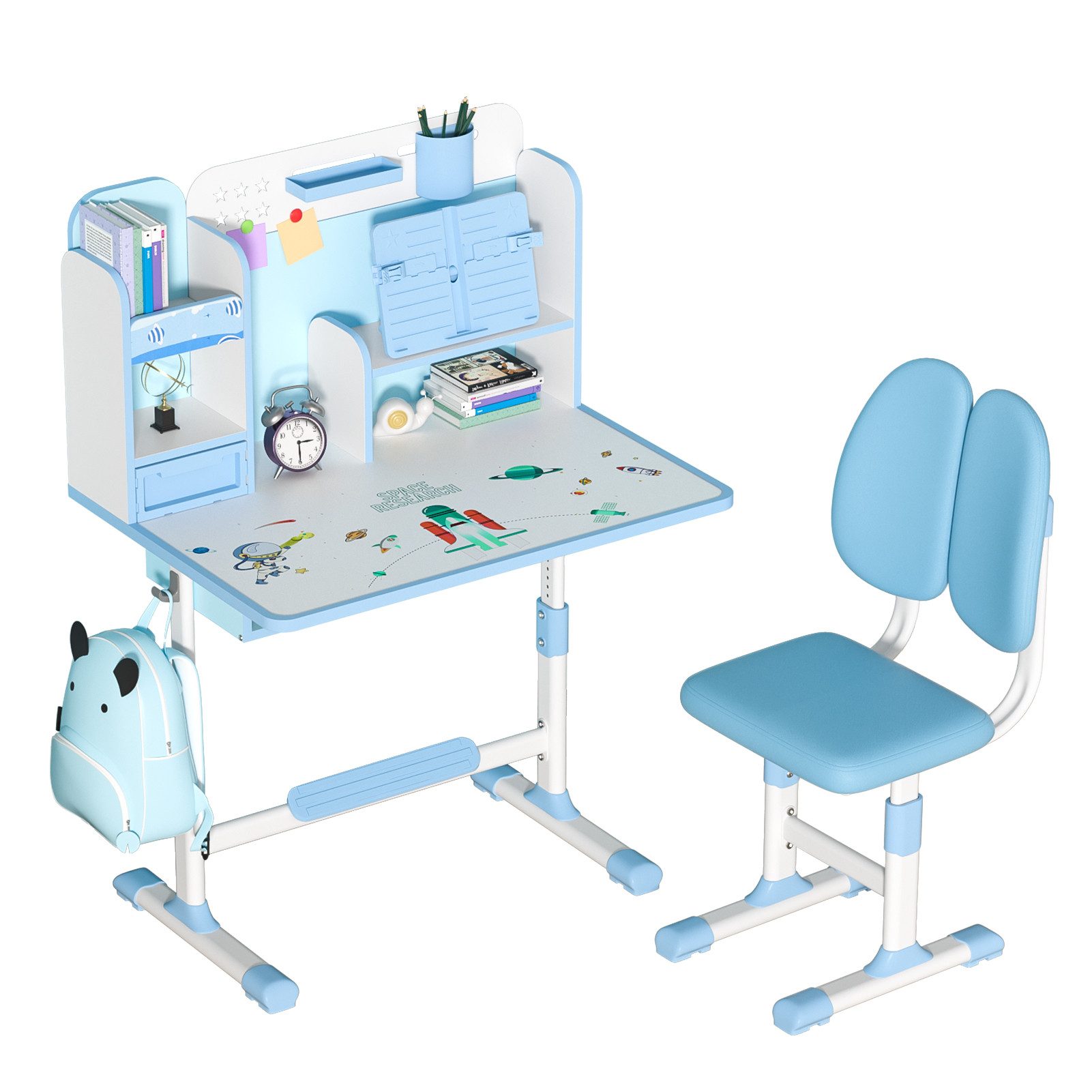 Rutaqian Kinderschreibtisch 2Pcs / Set Kinder günstig online kaufen