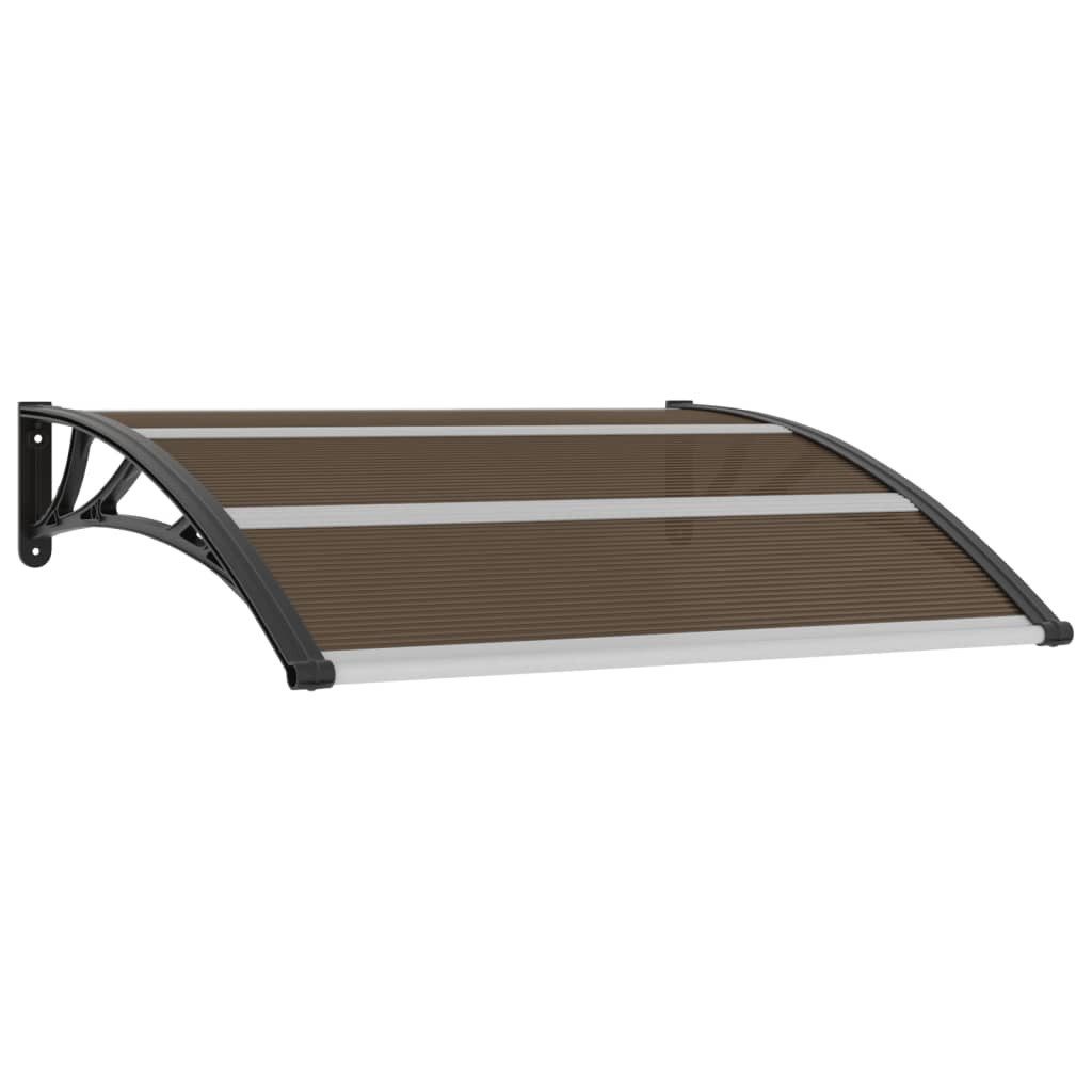 vidaXL Vordach 120 x 100 cm Türvordach Schwarz 120x100 cm PC Balkon Terrasse