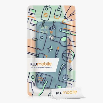 kwmobile Handyhülle Case für Xiaomi Redmi 10C, Hülle Silikon metallisch schimmernd - Handyhülle Cover