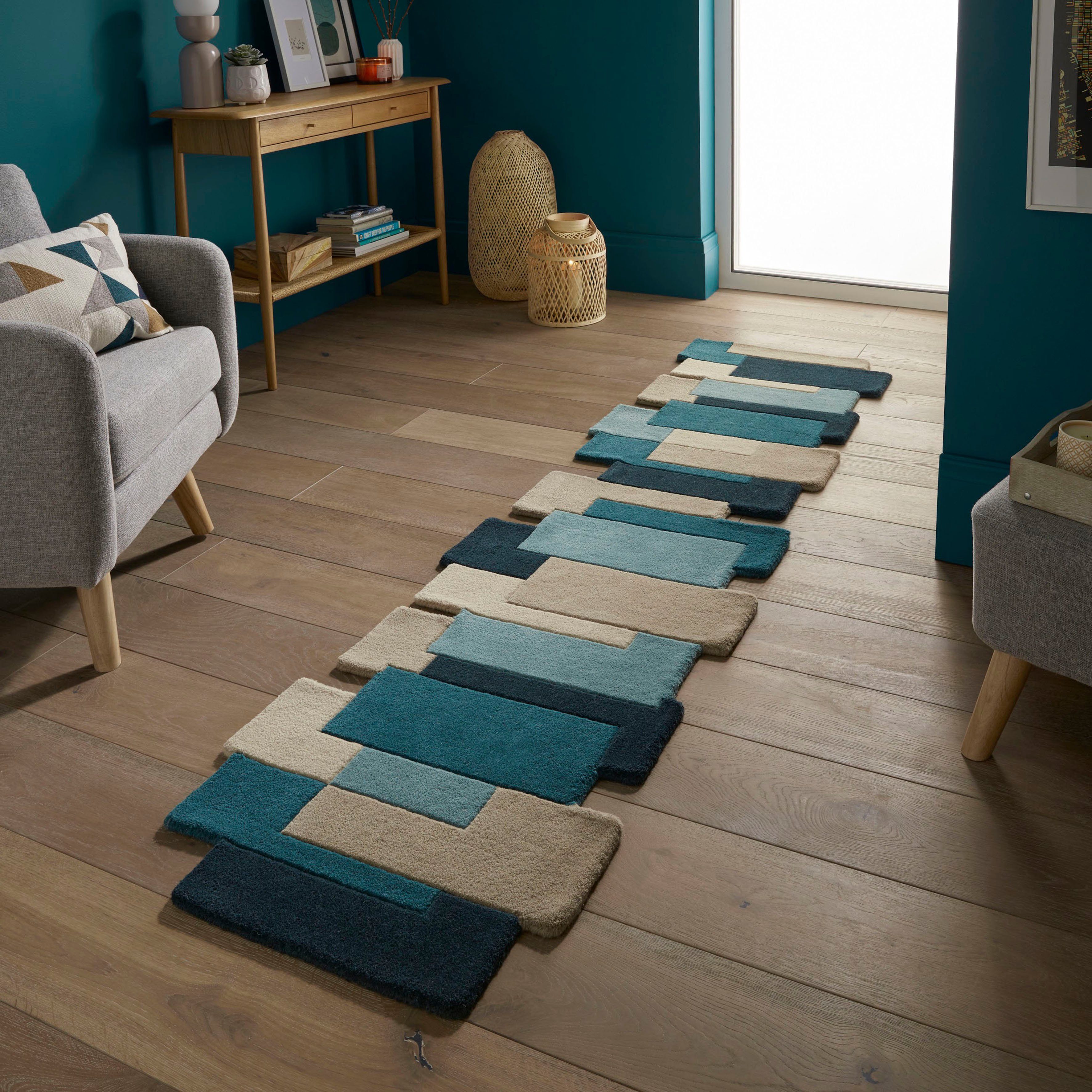 FLAIR RUGS Läufer Abstract Collage, rechteckig, günstig online kaufen