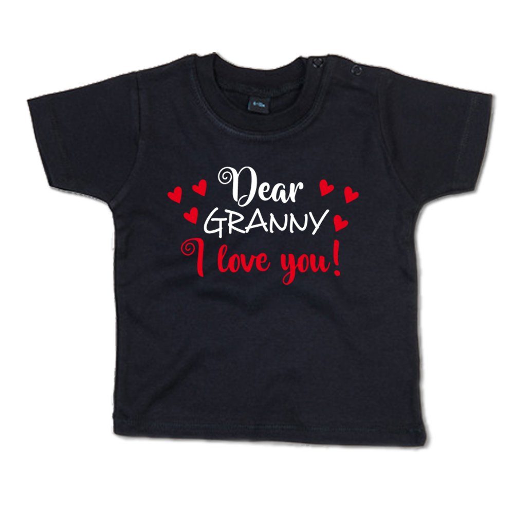 G-graphics T-Shirt Dear Granny, I love you! Baby T-Shirt mit Spruch für ...