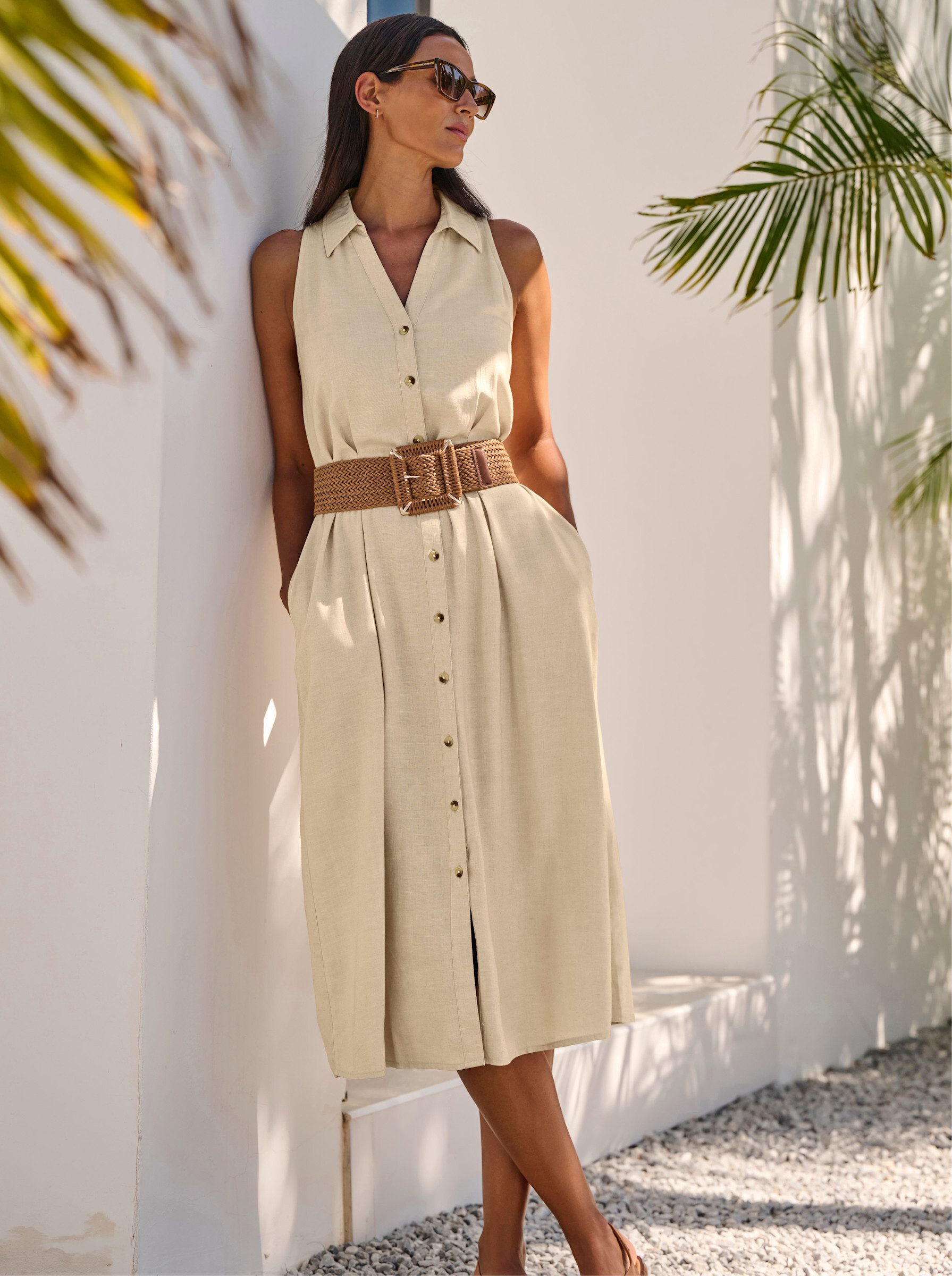 heine Etuikleid Kleid Ärmellos