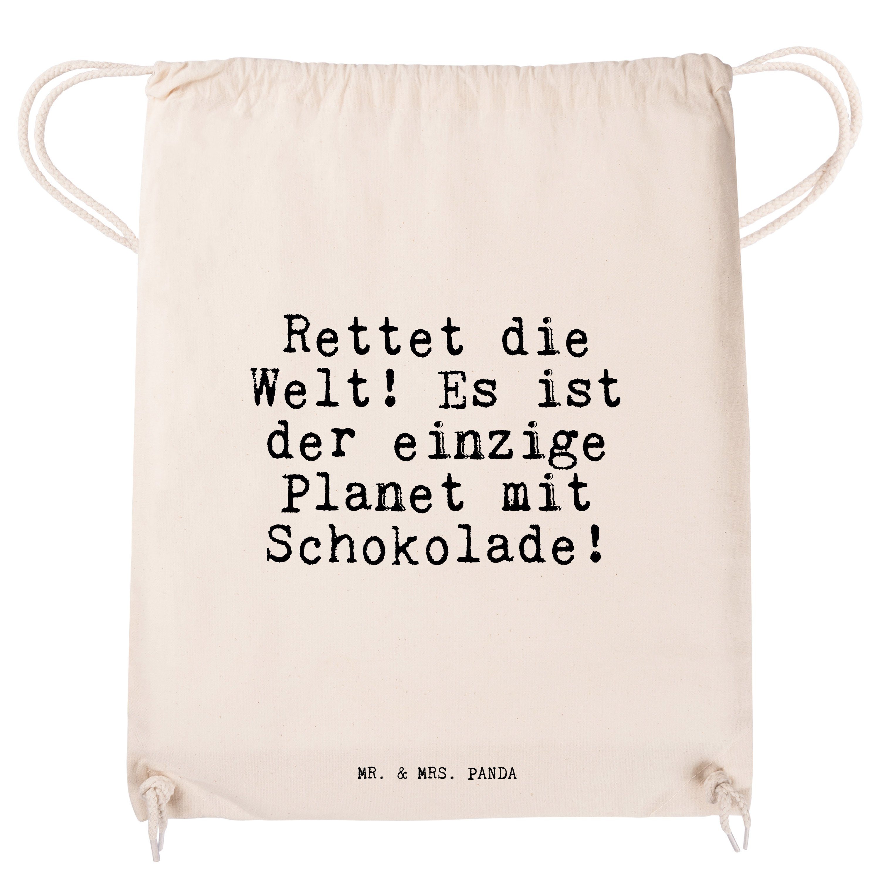 Mr. & Mrs. Panda - lustig, - die Transparent (1-tlg) Rettet Welt! Geschenk, Sporttasche Es... Sporttasche