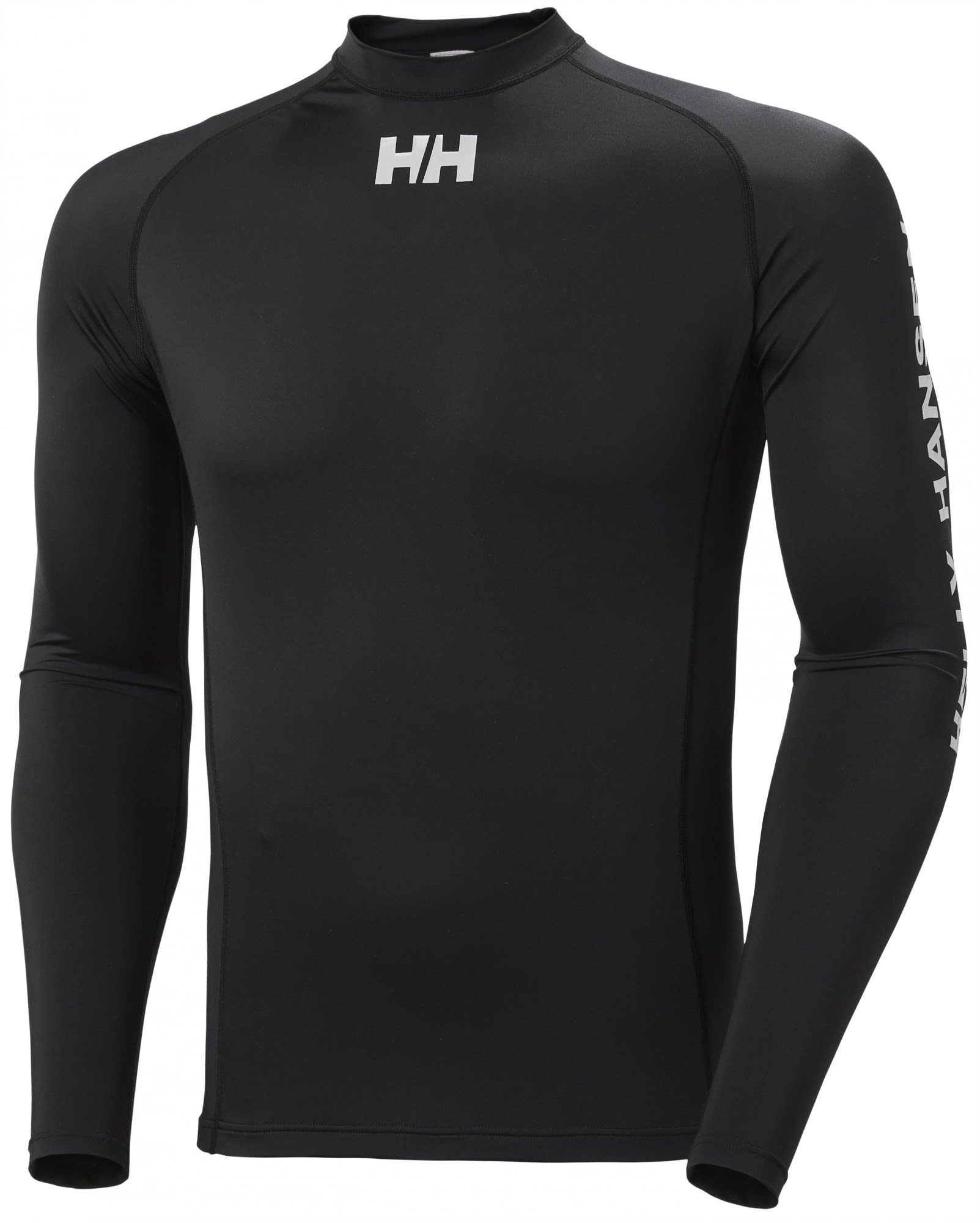 Waterwear Langarmshirt Rashguard Helly Herren Helly Black Hansen Hansen M