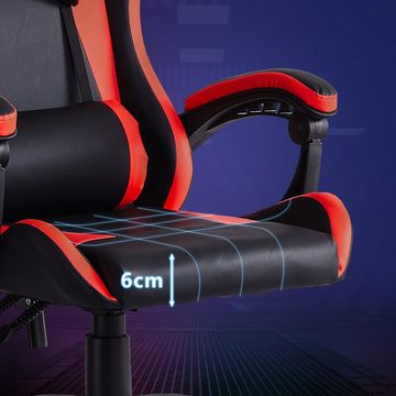 CLIPOP Gaming Chair Racing Gamer, Einstellbarer ergonomischer Gaming-Stuhl