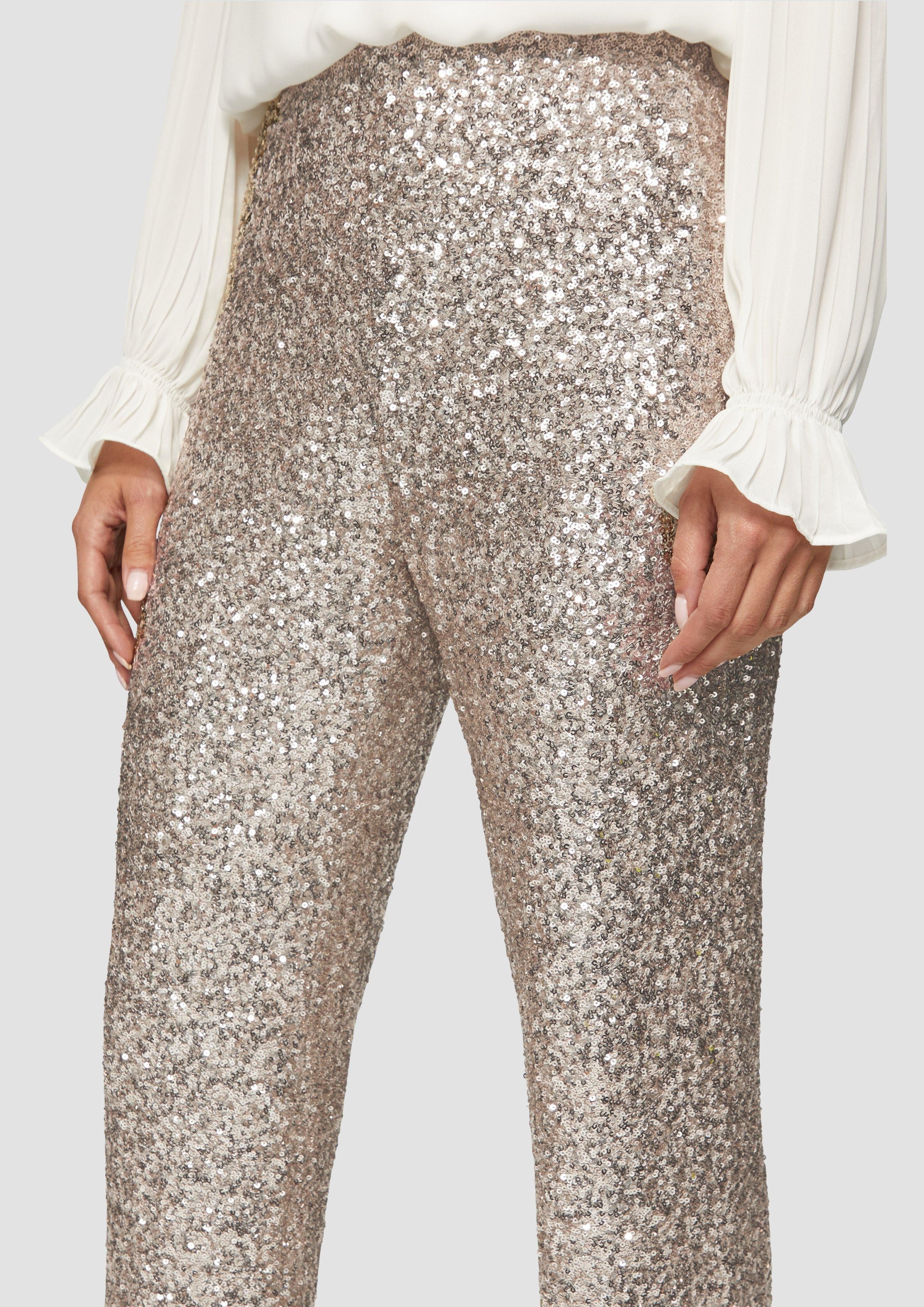 s.Oliver BLACK LABEL Stoffhose High-Waist-Hose mit günstig online kaufen