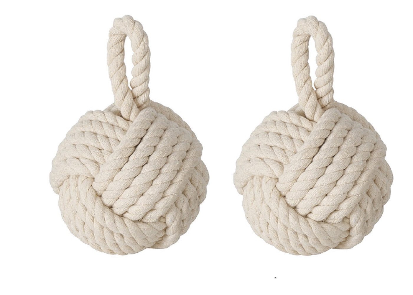 BOLTZE GRUPPE Türstopper Türstopper Zuber Jute Textil H/Ø 23/15 cm creme natur 2er Set von BOLTZE GRUPPE
