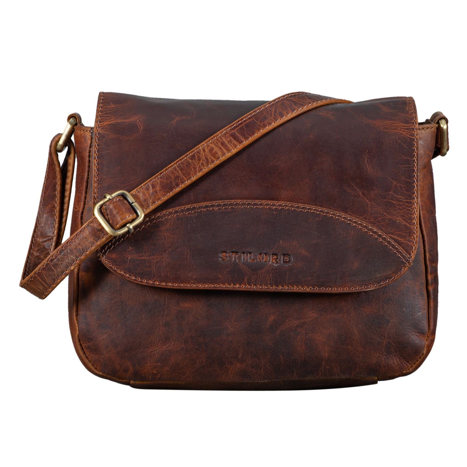 Handtasche "Juliet" Umhängetasche Damen Leder Vintage