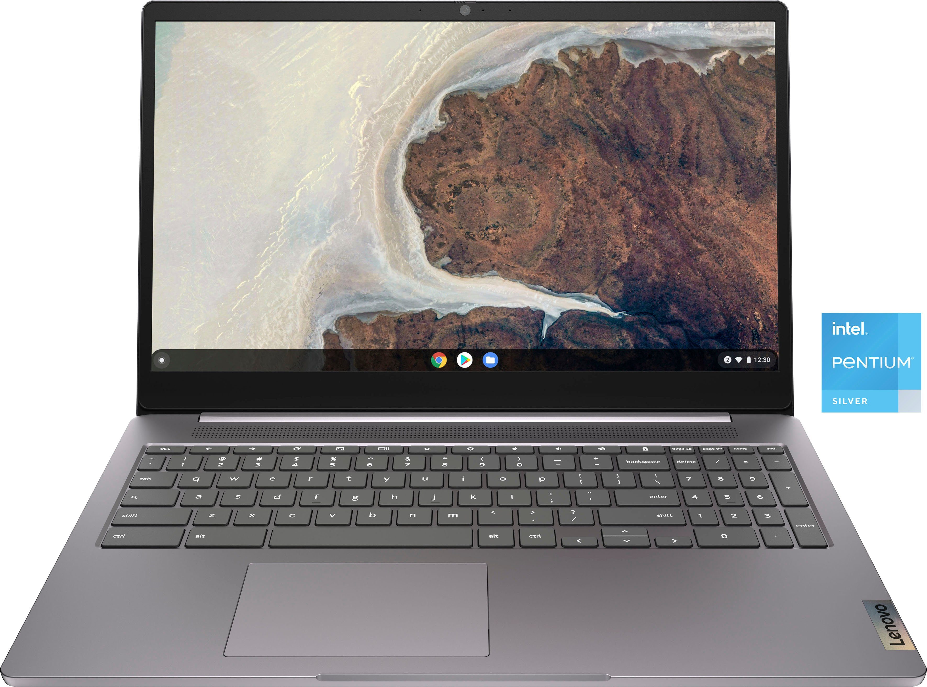 Lenovo IdeaPad 3 Chrome 15IJL6 Chromebook (39,62 cm/15,6 Zoll, Intel Pentium Silber N6000, UHD Graphics, 128 GB SSD)