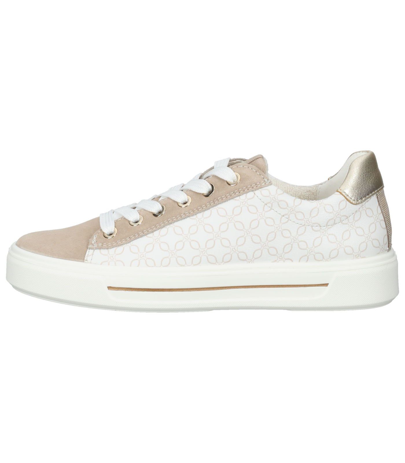 Leder Sneaker Silber Ara Sneaker Beige